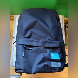 Hex Bag Backpack Hexbrand Black Blue Zipper Pockets Asp 5510 Ripple *logo*